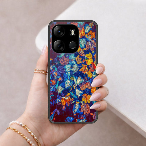 Tecno Spark Go 2023 Cover - Floral Series 2 - HQ Ultra Shine Premium Infinity Glass Soft Silicon Borders Case