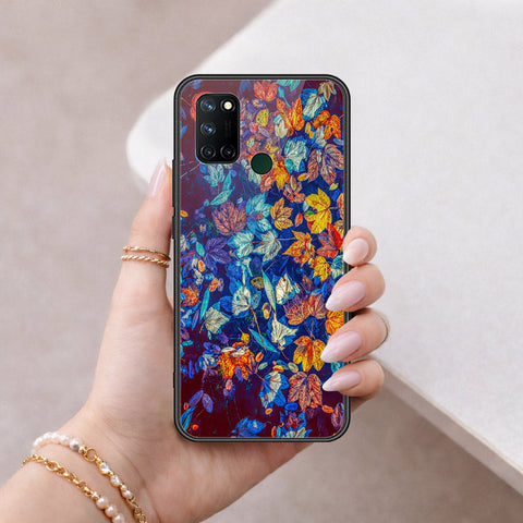 Realme C17 Cover - Floral Series 2 - HQ Ultra Shine Premium Infinity Glass Soft Silicon Borders Case