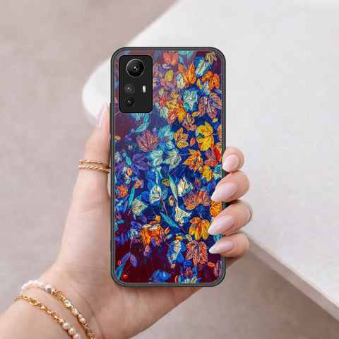 Xiaomi Redmi Note 12S Cover - Floral Series 2 - HQ Ultra Shine Premium Infinity Glass Soft Silicon Borders Case