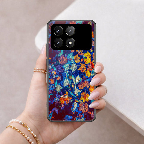 Xiaomi Poco X6 Pro Cover - Floral Series 2 - HQ Ultra Shine Premium Infinity Glass Soft Silicon Borders Case
