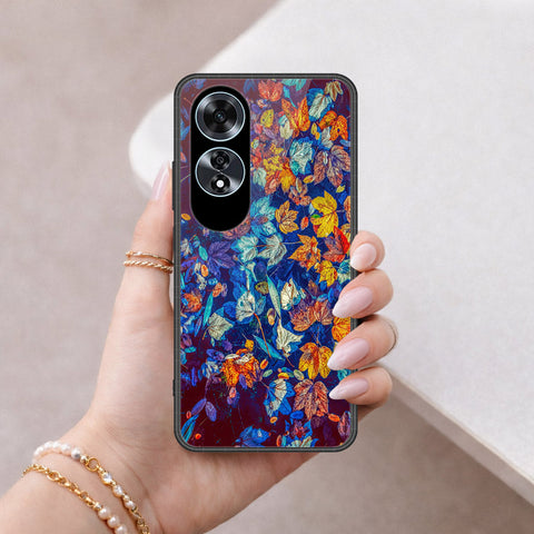 Oppo A60 Cover - Floral Series 2 - HQ Ultra Shine Premium Infinity Glass Soft Silicon Borders Case