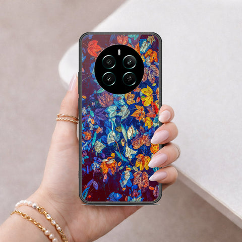 Realme 12 Plus Cover - Floral Series 2 - HQ Ultra Shine Premium Infinity Glass Soft Silicon Borders Case