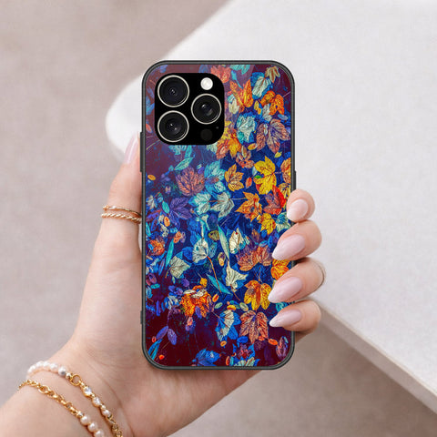 IPhone 15 Pro Cover - Floral Series 2 - HQ Ultra Shine Premium Infinity Glass Soft Silicon Borders Case
