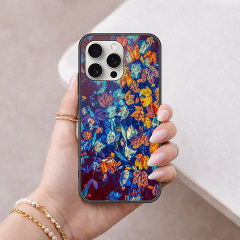iPhone 16 Pro - Floral Series 2 - HQ Ultra Shine Premium Infinity Glass Soft Silicon Borders Case