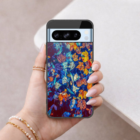 Google Pixel 8 Pro Cover - Floral Series 2 - HQ Ultra Shine Premium Infinity Glass Soft Silicon Borders Case