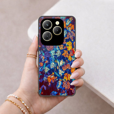 Tecno Spark 20 Pro Cover - Floral Series 2 - HQ Ultra Shine Premium Infinity Glass Soft Silicon Borders Case