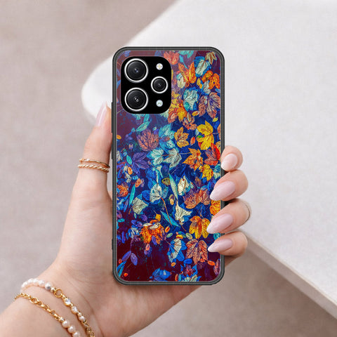 Xiaomi Redmi Note 12R Cover - Floral Series 2 - HQ Ultra Shine Premium Infinity Glass Soft Silicon Borders Case