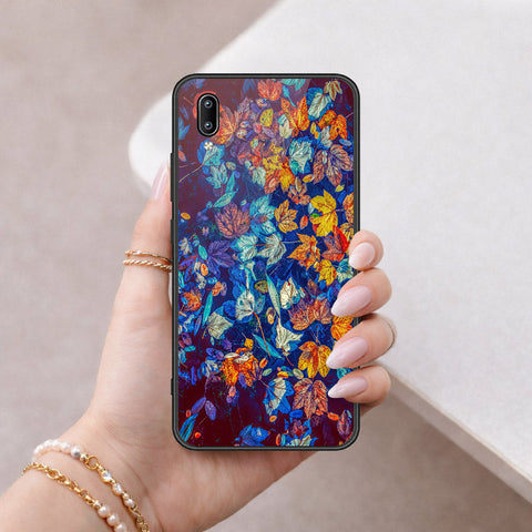 Vivo Y91 (Without Logo Hole) Cover - Floral Series 2 - HQ Ultra Shine Premium Infinity Glass Soft Silicon Borders Case