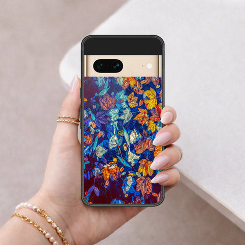 Google Pixel 7 Cover - Floral Series 2 - HQ Ultra Shine Premium Infinity Glass Soft Silicon Borders Case