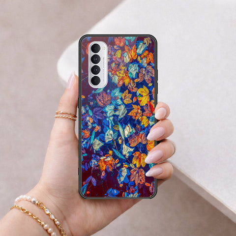 Oppo Reno 4 Pro Cover - Floral Series 2 - HQ Ultra Shine Premium Infinity Glass Soft Silicon Borders Case
