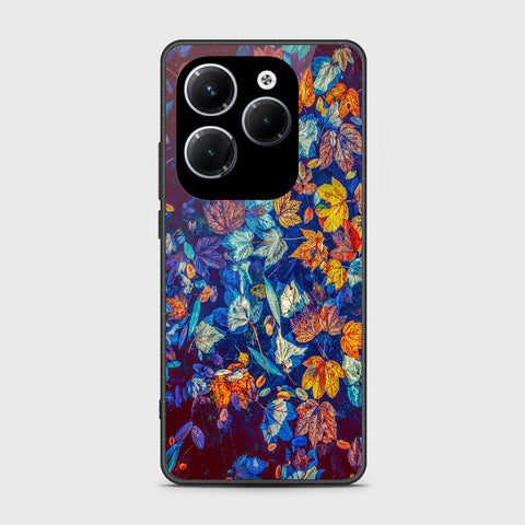 Infinix Hot 40 Pro Cover- Floral Series 2 - HQ Ultra Shine Premium Infinity Glass Soft Silicon Borders Case