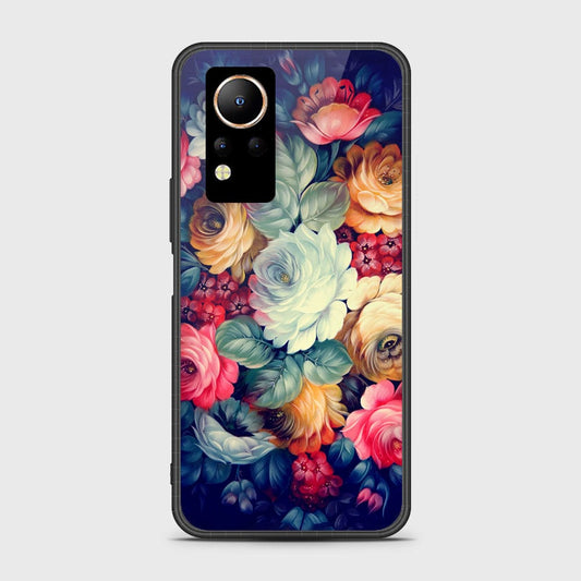Infinix Note 12 Cover- Floral Series 2 - HQ Ultra Shine Premium Infinity Glass Soft Silicon Borders Case (Fast Delivery)