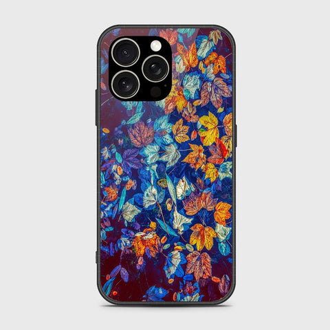 iPhone 15 Pro Max Cover- Floral Series 2 - HQ Ultra Shine Premium Infinity Glass Soft Silicon Borders Case (Fast Delivery) (SU)