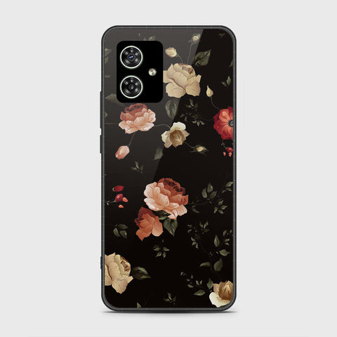 Motorola Moto G54 Cover- Floral Series 2 - HQ Ultra Shine Premium Infinity Glass Soft Silicon Borders Case