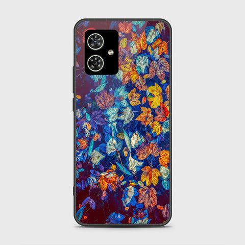 Motorola Moto G54 Cover- Floral Series 2 - HQ Ultra Shine Premium Infinity Glass Soft Silicon Borders Case