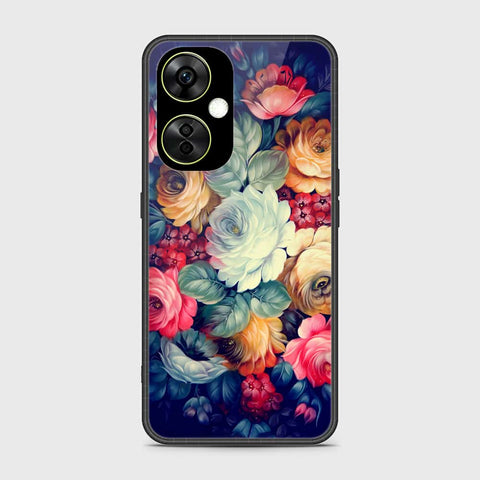 OnePlus Nord CE 3 Cover- Floral Series 2 - HQ Ultra Shine Premium Infinity Glass Soft Silicon Borders Case