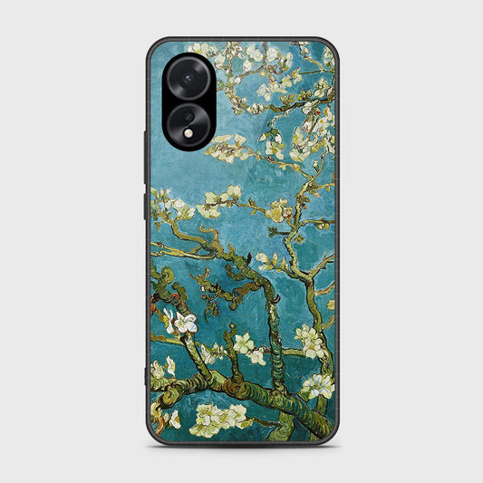 Oppo A38 Cover- Floral Series 2 - HQ Ultra Shine Premium Infinity Glass Soft Silicon Borders Case