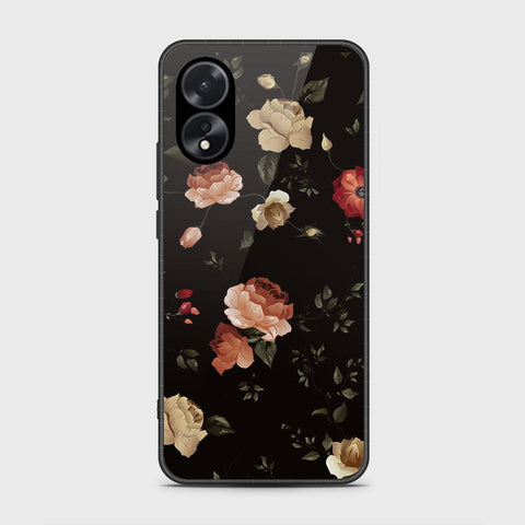 Oppo A38 Cover- Floral Series 2 - HQ Ultra Shine Premium Infinity Glass Soft Silicon Borders Case