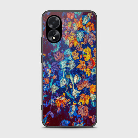 Oppo A38 Cover- Floral Series 2 - HQ Ultra Shine Premium Infinity Glass Soft Silicon Borders Case