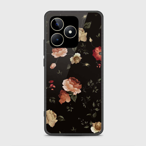 Realme C51 Cover- Floral Series 2 - HQ Ultra Shine Premium Infinity Glass Soft Silicon Borders Case