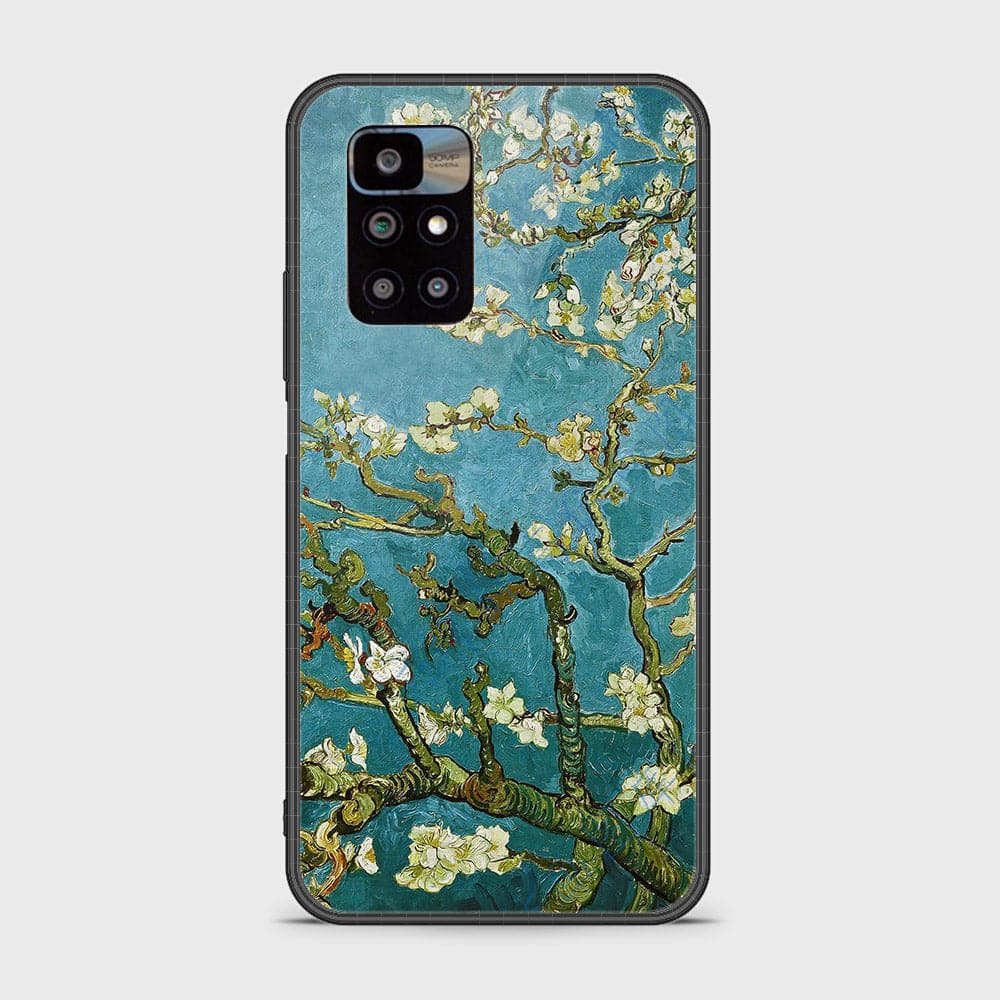 Xiaomi Redmi 10 Prime Cover - Floral Series 2 - HQ Ultra Shine Premium Infinity Glass Soft Silicon Borders Case (Fast Delivery)