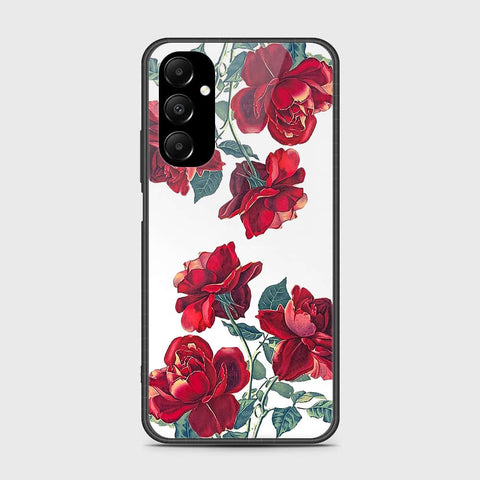Samsung Galaxy A05s Cover- Floral Series 2 - HQ Ultra Shine Premium Infinity Glass Soft Silicon Borders Case (Fast Delivery)