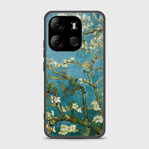 Infinix Smart 7 Cover - Floral Series 2 - HQ Ultra Shine Premium Infinity Glass Soft Silicon Borders Case (Fast Delivery)