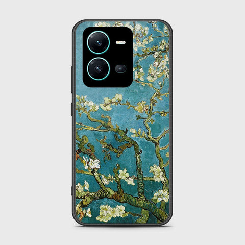 Vivo V25e Cover- Floral Series 2 - HQ Ultra Shine Premium Infinity Glass Soft Silicon Borders Case (Fast Delivery)