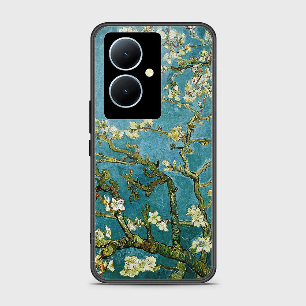 Vivo Y78 Cover - Floral Series 2 - HQ Ultra Shine Premium Infinity Glass Soft Silicon Borders Case
