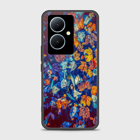 Vivo Y78 Cover - Floral Series 2 - HQ Ultra Shine Premium Infinity Glass Soft Silicon Borders Case