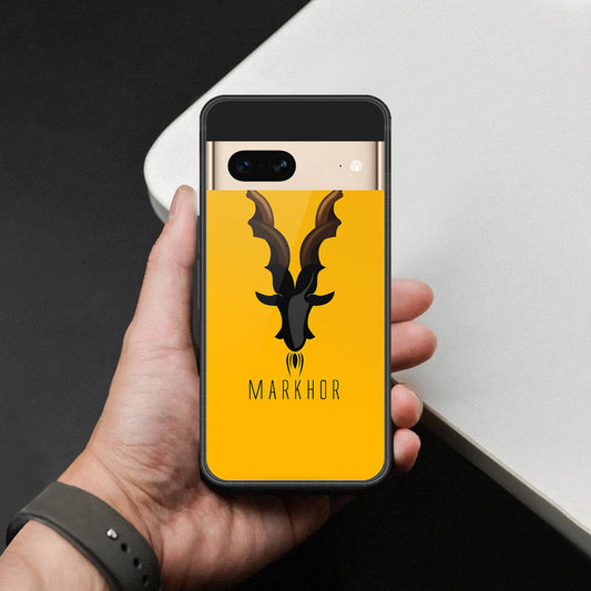 Google Pixel 7- Markhor Series -HQ Ultra Shine Premium Infinity Glass Soft Silicon Borders Case