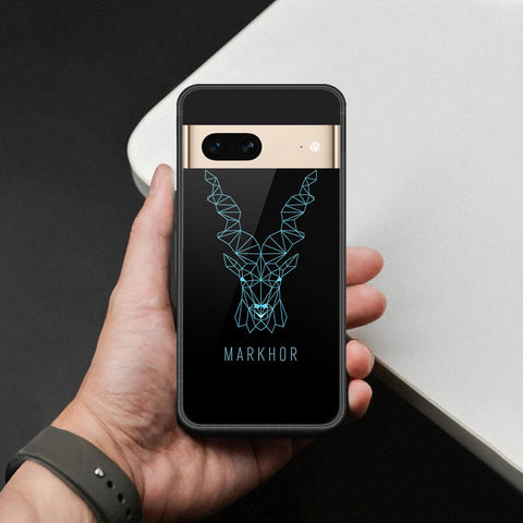 Google Pixel 7- Markhor Series -HQ Ultra Shine Premium Infinity Glass Soft Silicon Borders Case
