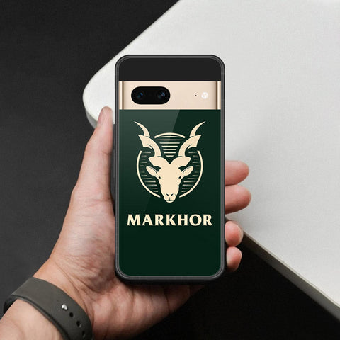 Google Pixel 7- Markhor Series -HQ Ultra Shine Premium Infinity Glass Soft Silicon Borders Case