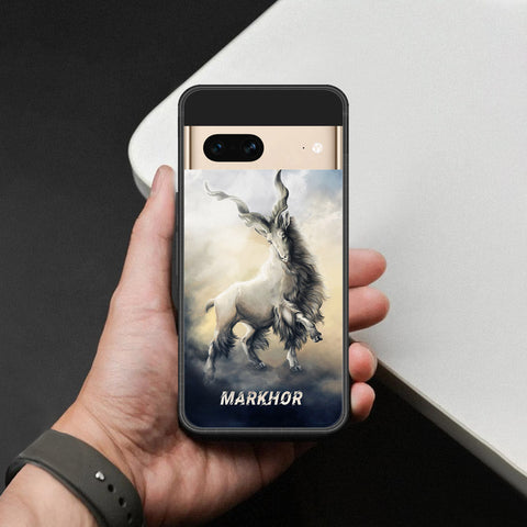 Google Pixel 7- Markhor Series -HQ Ultra Shine Premium Infinity Glass Soft Silicon Borders Case
