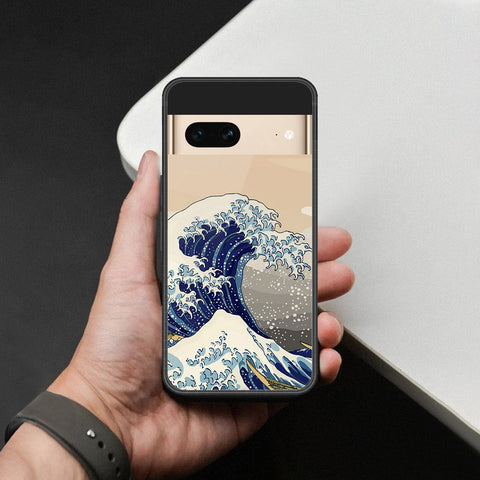 Google Pixel 7- Stellar Series -HQ Ultra Shine Premium Infinity Glass Soft Silicon Borders Case
