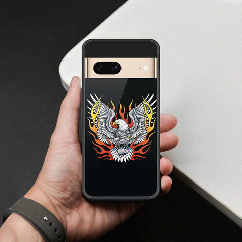 Google Pixel 7- Stellar Series -HQ Ultra Shine Premium Infinity Glass Soft Silicon Borders Case