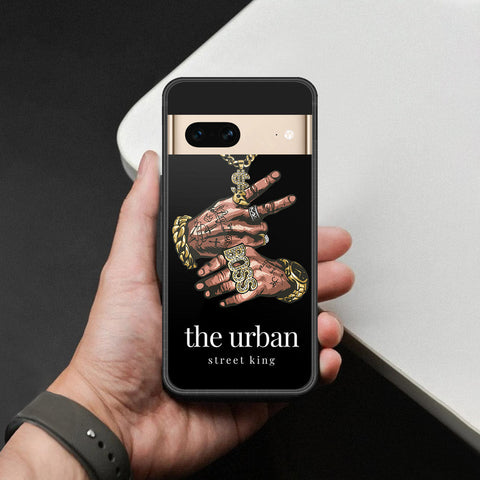 Google Pixel 7- Stellar Series -HQ Ultra Shine Premium Infinity Glass Soft Silicon Borders Case