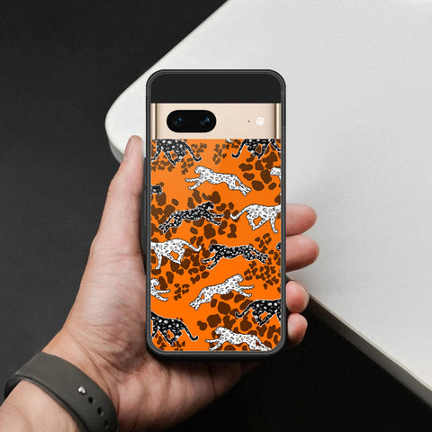Google Pixel 7- Hustle Series -HQ Ultra Shine Premium Infinity Glass Soft Silicon Borders Case