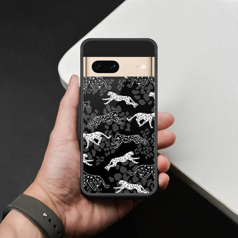 Google Pixel 7- Hustle Series -HQ Ultra Shine Premium Infinity Glass Soft Silicon Borders Case