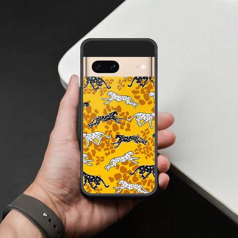 Google Pixel 7- Hustle Series -HQ Ultra Shine Premium Infinity Glass Soft Silicon Borders Case
