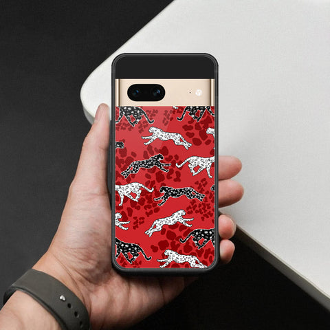 Google Pixel 7- Hustle Series -HQ Ultra Shine Premium Infinity Glass Soft Silicon Borders Case
