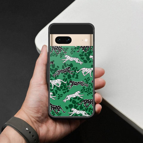 Google Pixel 7- Hustle Series -HQ Ultra Shine Premium Infinity Glass Soft Silicon Borders Case