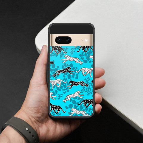 Google Pixel 7- Hustle Series -HQ Ultra Shine Premium Infinity Glass Soft Silicon Borders Case