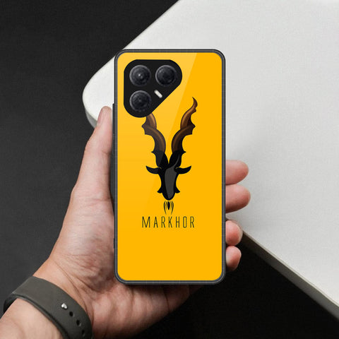 Tecno Pova 7 4G- Markhor Series -HQ Ultra Shine Premium Infinity Glass Soft Silicon Borders Case