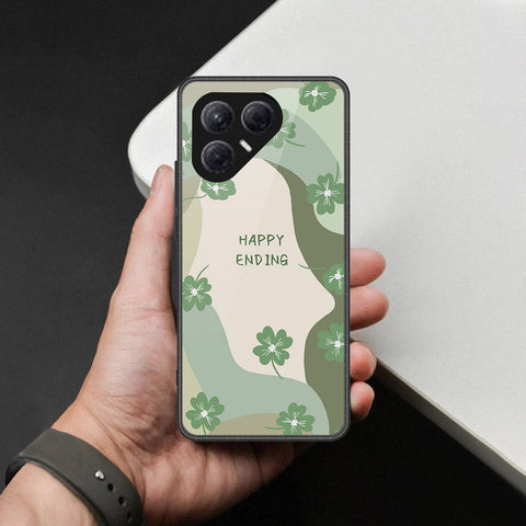 Tecno Pova 7 4G- Happy Series -HQ Ultra Shine Premium Infinity Glass Soft Silicon Borders Case