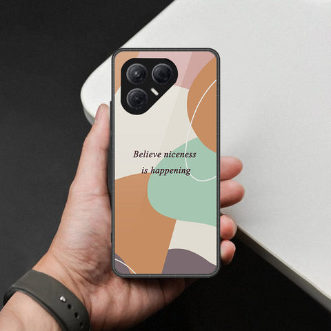 Tecno Pova 7 4G- Happy Series -HQ Ultra Shine Premium Infinity Glass Soft Silicon Borders Case