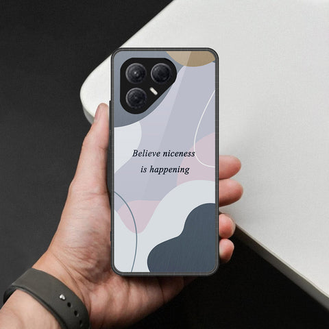 Tecno Pova 7 4G- Happy Series -HQ Ultra Shine Premium Infinity Glass Soft Silicon Borders Case