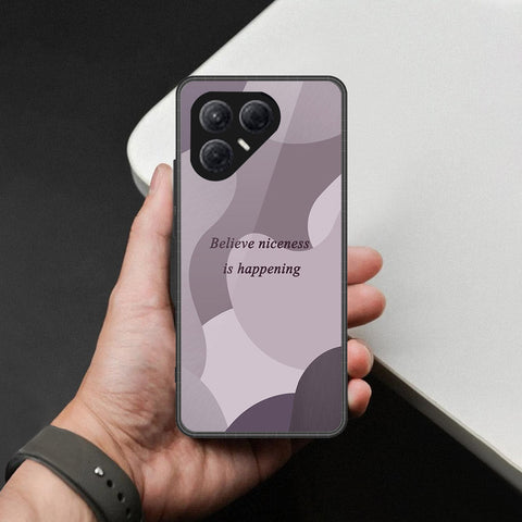 Tecno Pova 7 4G- Happy Series -HQ Ultra Shine Premium Infinity Glass Soft Silicon Borders Case