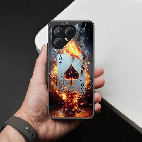 Tecno Pova 7 4G Cover - Ace of Fire Rising Star Design - HQ Ultra Shine Premium Infinity Glass Soft Silicon Borders Case