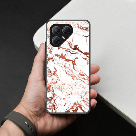 Tecno Pova 7 4G- White Marble Series 2 -HQ Ultra Shine Premium Infinity Glass Soft Silicon Borders Case